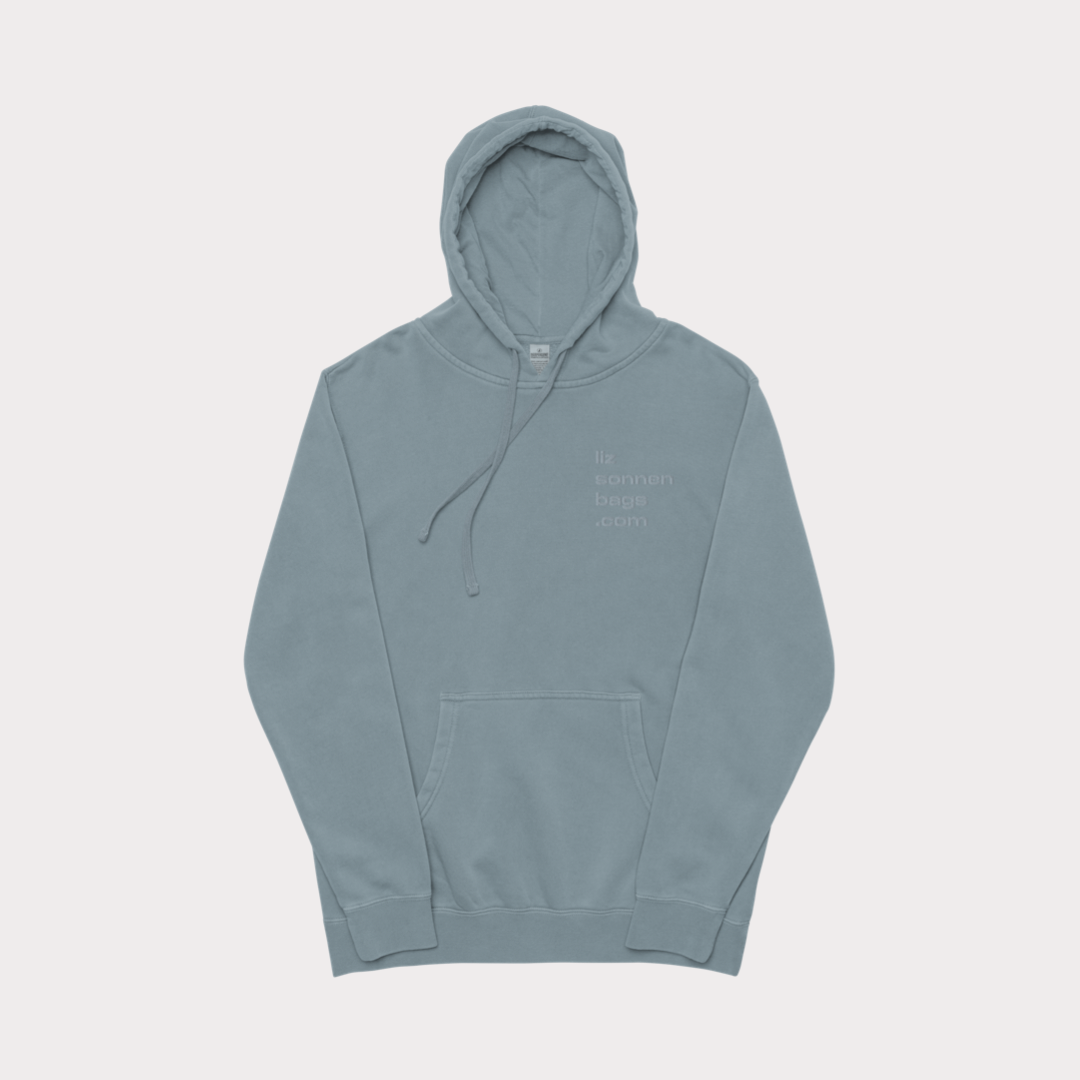 Unisex Embroidered LSB Pigment-Dyed Hoodie