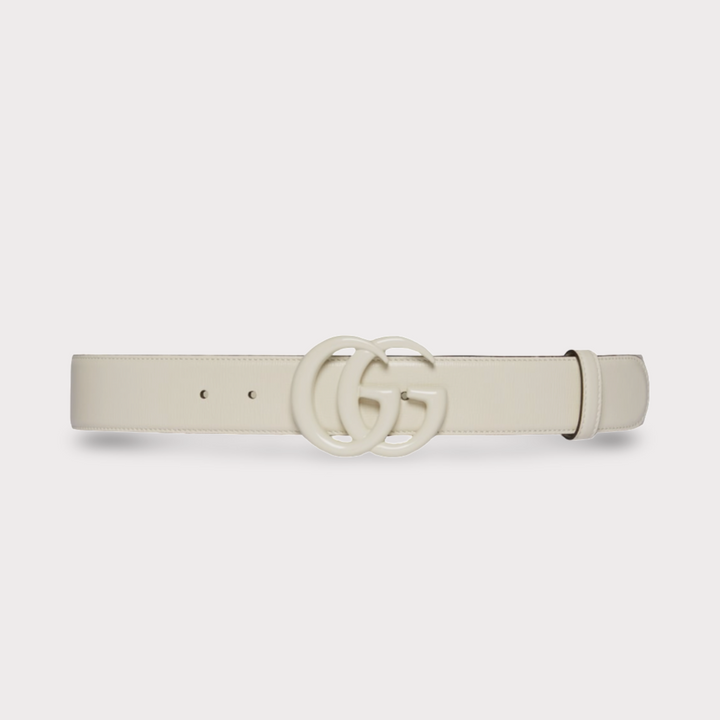 Gucci Enamel GG Marmont Monochrome Leather Belt 100 40