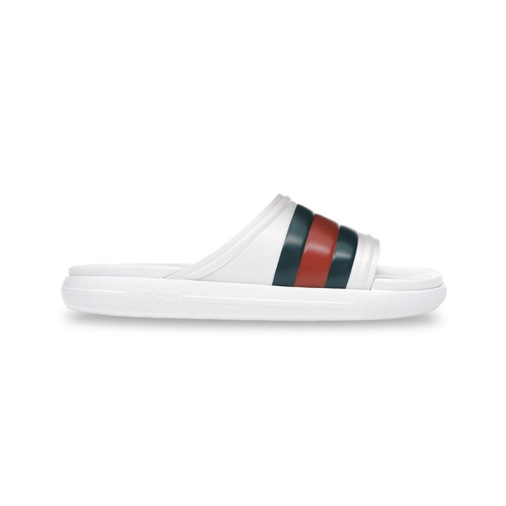 Gucci Web Rubber Pool Slide - Men’s 12.5
