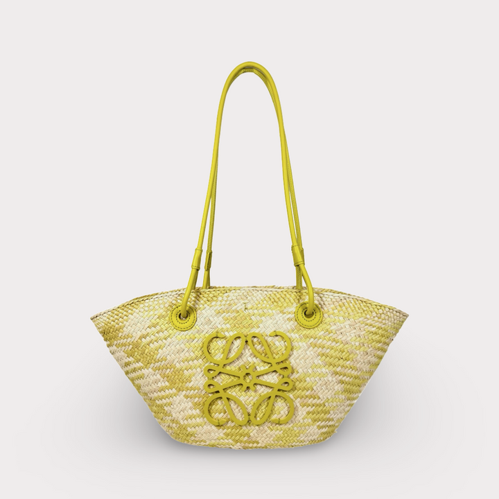 Loewe Anagram Palm Leaf Small Basket Bag