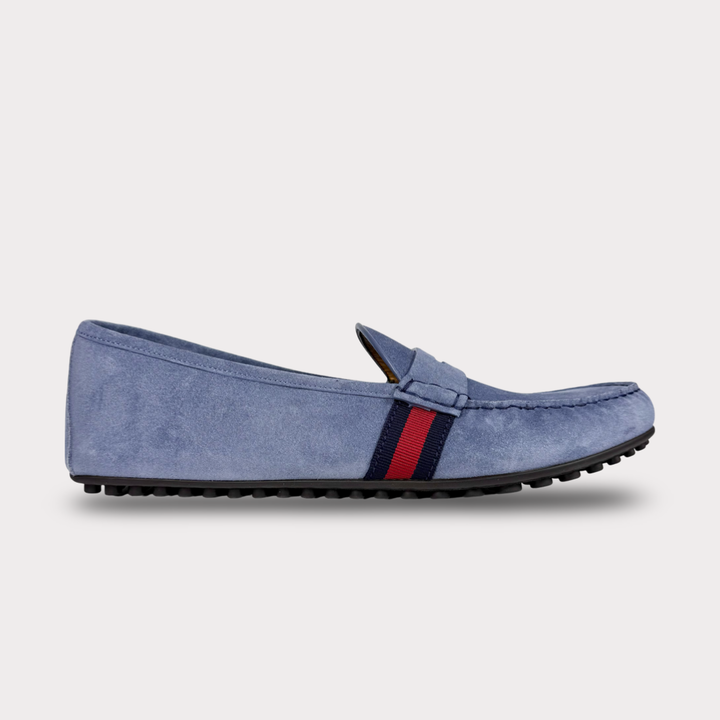 Gucci Suede Web Driver Loafer - Men’s 14