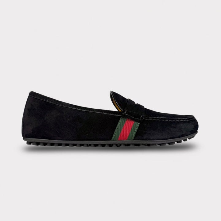Gucci Suede Web Driver Loafer - Men’s 11
