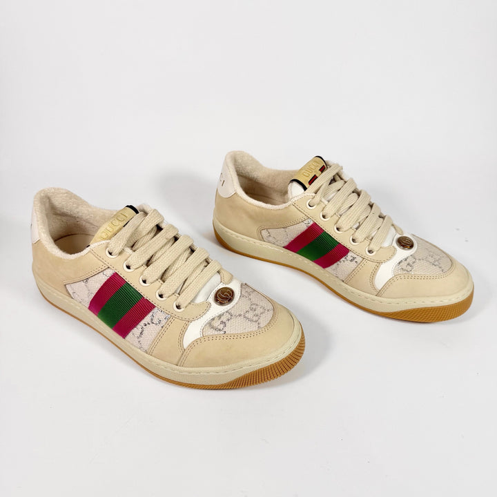 Gucci Metallic GG Screener Sneaker - Women’s 10