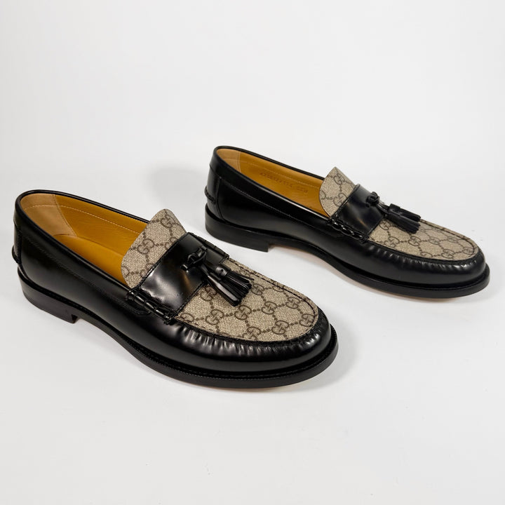 Gucci GG Supreme Tassel Leather Loafer - Men’s 12