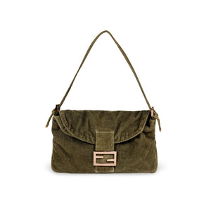 Fendi Corduroy Baguette Bag