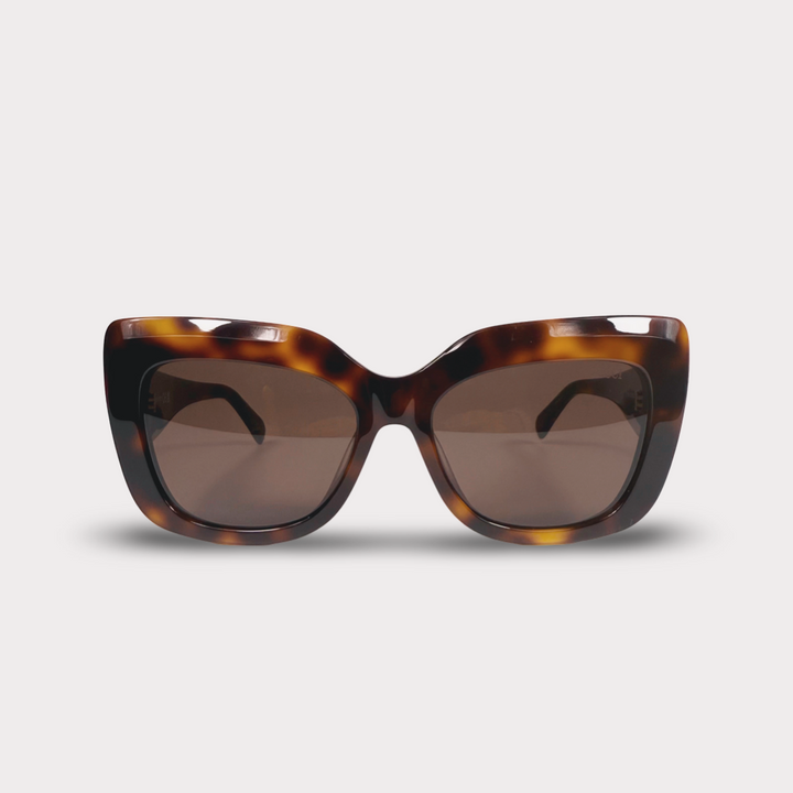 Emilio Pucci Rhinestone Logo Square Sunglasses