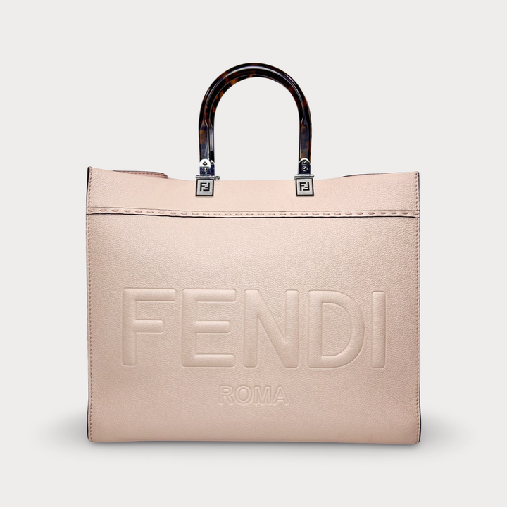 Fendi Full Grain Leather Medium Sunshine Tote