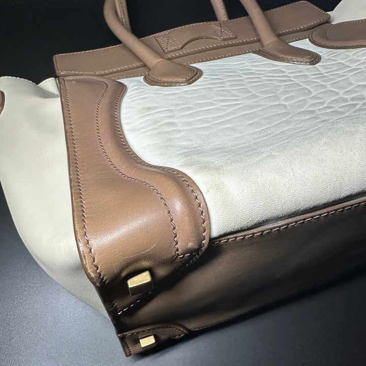 Celine Calfskin Tri Color Mini Luggage