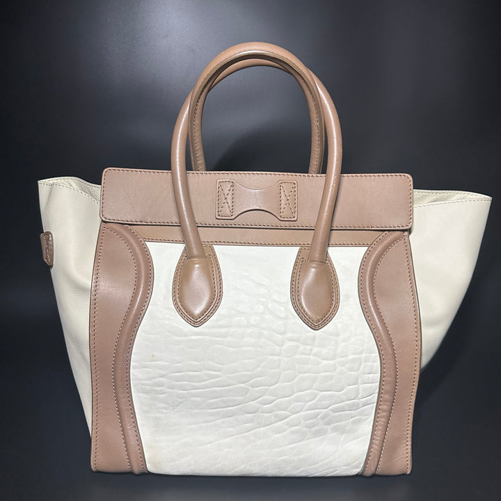 Celine Calfskin Tri Color Mini Luggage