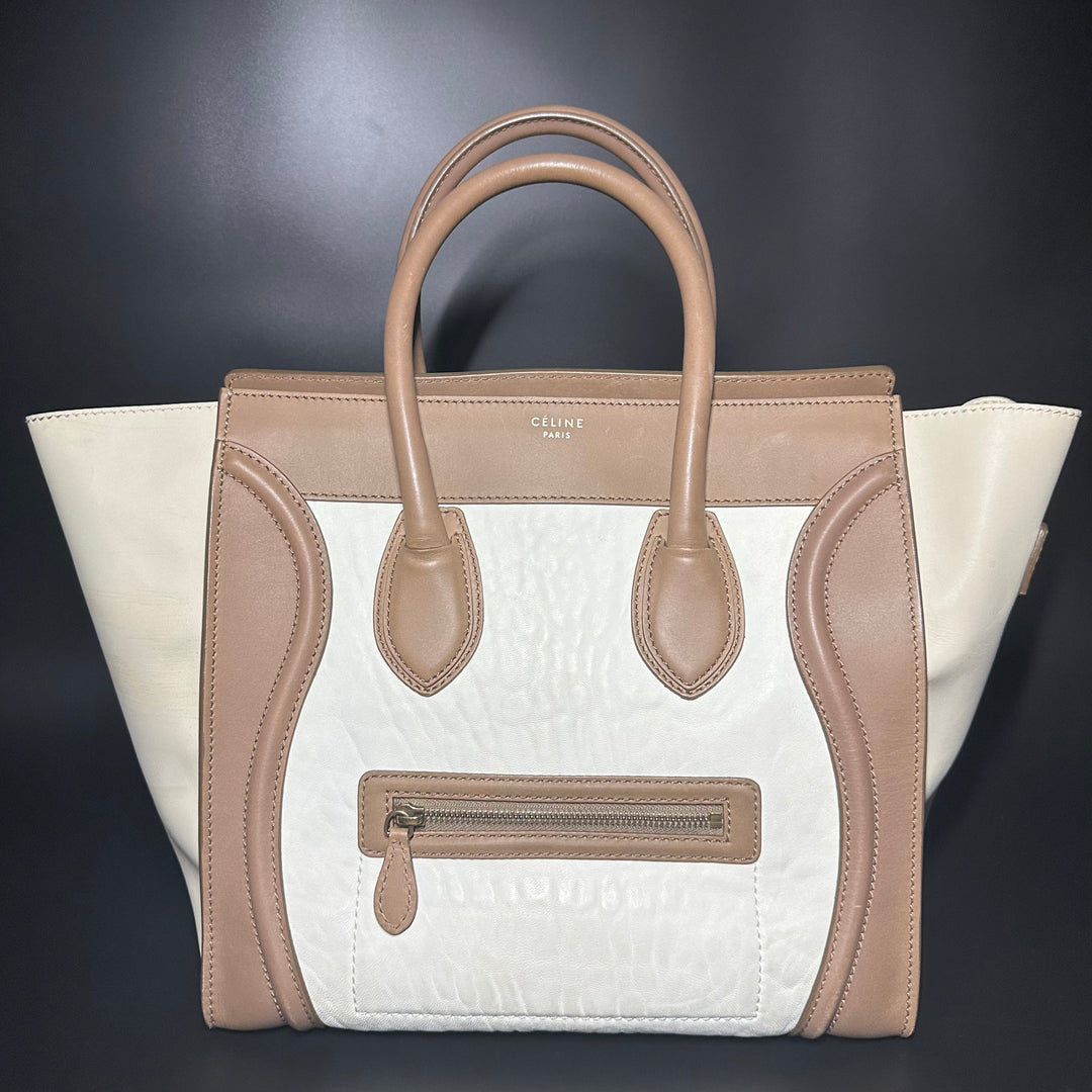 Celine Calfskin Tri Color Mini Luggage