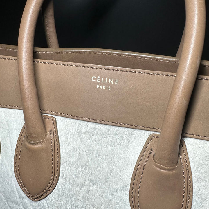 Celine Calfskin Tri Color Mini Luggage