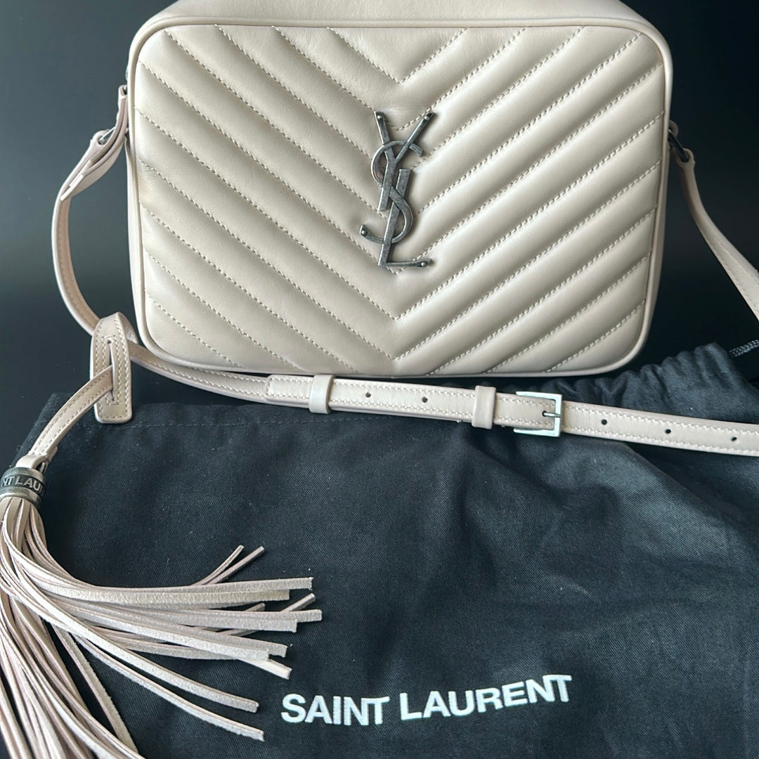 Saint Laurent Medium Lou Camera Bag Baby Pink